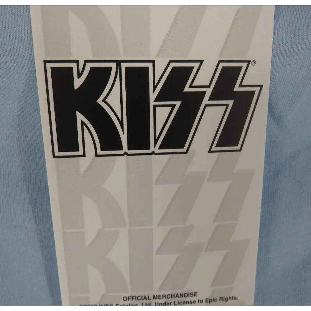 KISS Americana Men's Blue Graphic T-Shirt Medium NWT - Picture 3 of 5